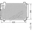 Condenseur, climatisation DENSO [DCN50044]