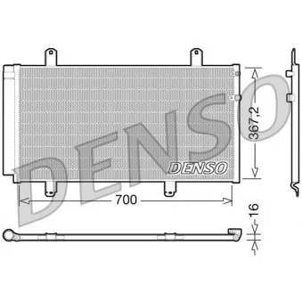 Condenseur, climatisation DENSO DCN51004