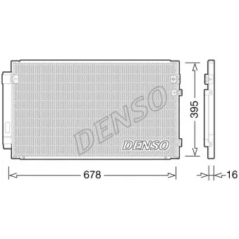 Condenseur, climatisation DENSO DCN51012