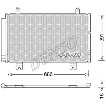 Condenseur, climatisation DENSO DCN51013