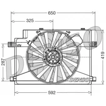 Ventilateur, refroidissement du moteur NRF 47801
