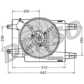 Ventilateur, refroidissement du moteur DENSO DER01011
