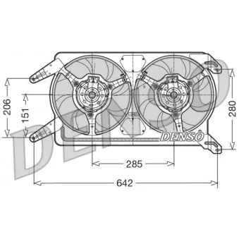 DENSO DER01012 - Ventilateur, refroidissement du moteur