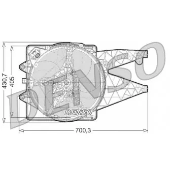 DENSO DER01021 - Ventilateur, refroidissement du moteur