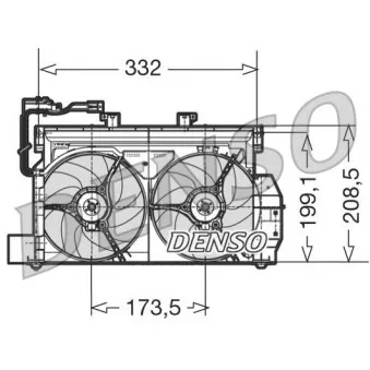 Ventilateur, refroidissement du moteur AVA QUALITY COOLING CN7521