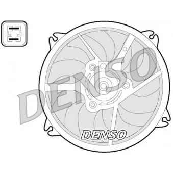 Ventilateur, refroidissement du moteur DENSO DER07006 pour CITROEN XSARA 1.6 - 88cv