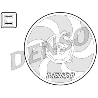 Ventilateur, refroidissement du moteur DENSO DER07008 pour CITROEN XSARA 1.6 i - 88cv