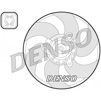 Ventilateur, refroidissement du moteur DENSO DER07009