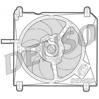 Ventilateur, refroidissement du moteur DENSO DER09010