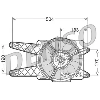Ventilateur, refroidissement du moteur DENSO OEM 46789792