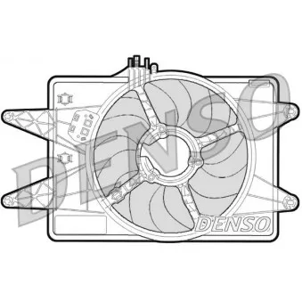 Ventilateur, refroidissement du moteur DENSO DER09024