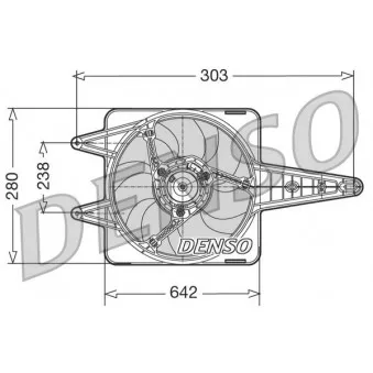 DENSO DER09029 - Ventilateur, refroidissement du moteur