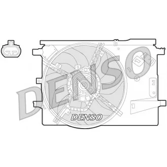 Ventilateur, refroidissement du moteur DENSO DER09053