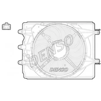 Ventilateur, refroidissement du moteur DENSO DER09059