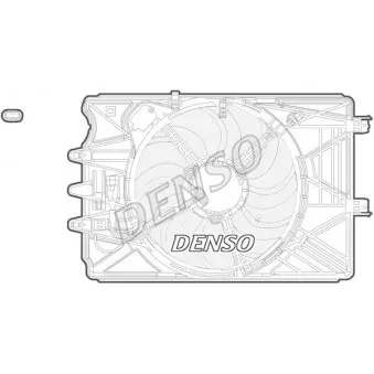 Ventilateur, refroidissement du moteur DENSO DER09069 pour FIAT ULYSSE 0.9 - 105cv