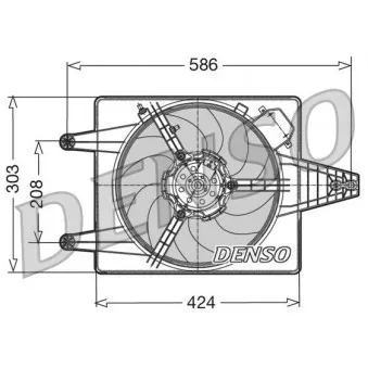 DENSO DER13010 - Ventilateur, refroidissement du moteur