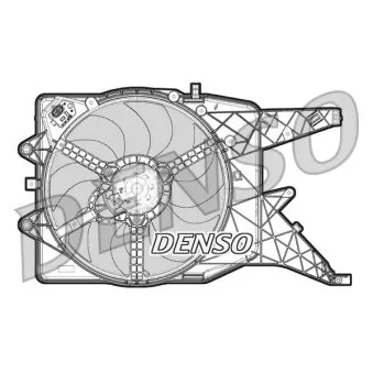 Ventilateur, refroidissement du moteur DENSO DER20010 pour OPEL CORSA 1.6 Turbo - 192cv
