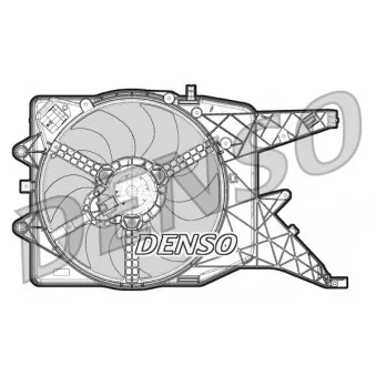 Ventilateur, refroidissement du moteur DENSO DER20011 pour OPEL CORSA 1.6 Turbo - 192cv
