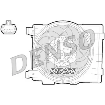 Ventilateur, refroidissement du moteur DENSO DER20015 pour OPEL CORSA 1.4 - 90cv