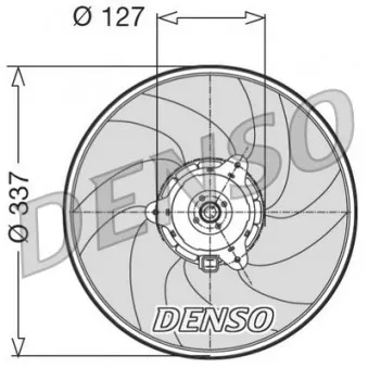 Ventilateur, refroidissement du moteur NISSENS 85666
