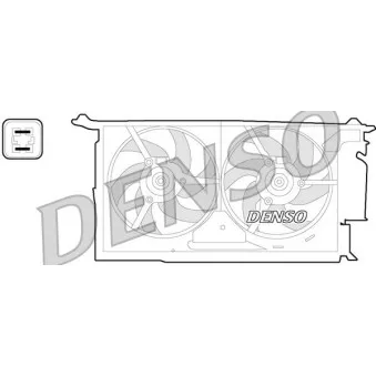 Ventilateur, refroidissement du moteur DENSO DER21018 pour CITROEN XSARA 2.0 HDI 90 - 90cv