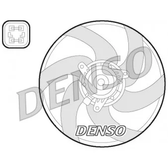 Ventilateur, refroidissement du moteur DENSO DER21022 pour CITROEN XSARA 1.5 D - 57cv