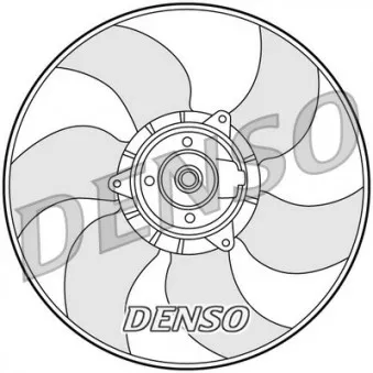 Ventilateur, refroidissement du moteur DENSO DER23001 pour RENAULT MEGANE 1.6 - 113cv