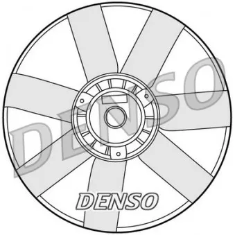 Ventilateur, refroidissement du moteur DENSO DER32005 pour VOLKSWAGEN POLO 1.4 - 54cv