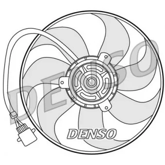 Ventilateur, refroidissement du moteur DENSO DER32006 pour VOLKSWAGEN POLO 1.6 16V - 105cv