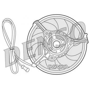 Ventilateur, refroidissement du moteur DENSO DER32008 pour AUDI A6 2.5 TDI quattro - 180cv