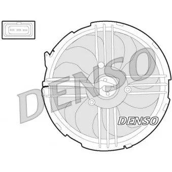 Ventilateur, refroidissement du moteur DENSO DER32009 pour VOLKSWAGEN POLO 1.4 TDI - 75cv