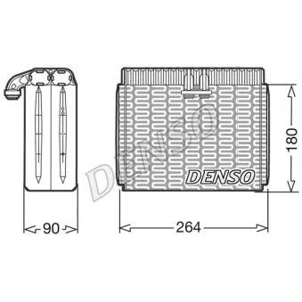 Evaporateur climatisation DENSO DEV01010