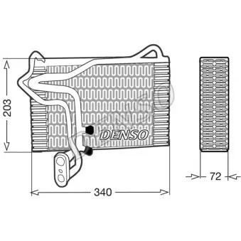 DENSO DEV02002 - Evaporateur climatisation