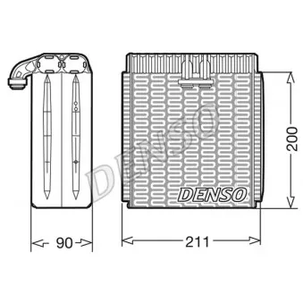 Evaporateur climatisation DENSO DEV12001