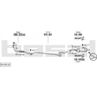 BOSAL 024.990.30 - Echappement