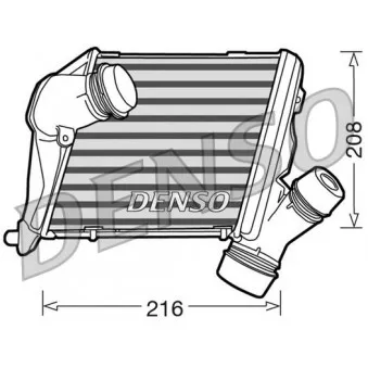 Intercooler, échangeur DENSO DIT02014