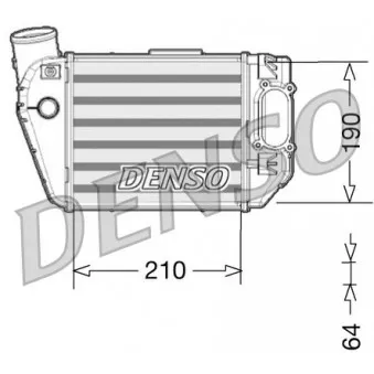 Intercooler, échangeur DENSO DIT02021