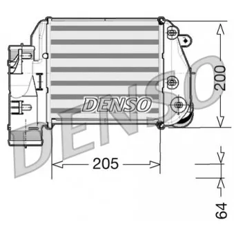 Intercooler, échangeur DENSO DIT02025