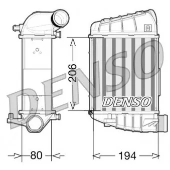 DENSO DIT02028 - Intercooler, échangeur