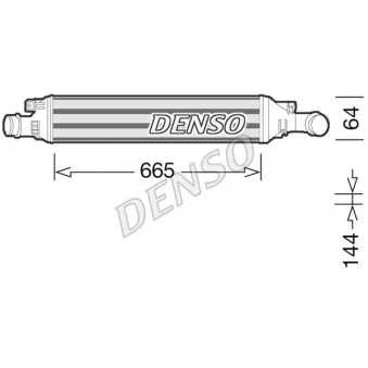 Intercooler, échangeur DENSO DIT02036