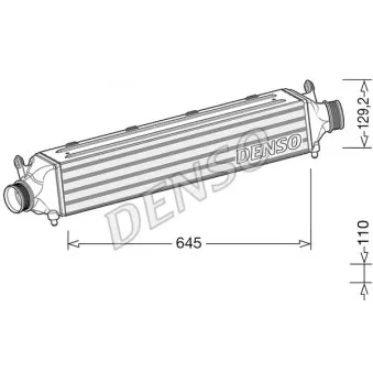 Intercooler, échangeur DENSO OEM 8U0145804C