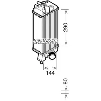 Intercooler, échangeur DENSO OEM 51953635