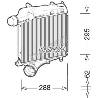 Intercooler, échangeur DENSO OEM 95811064020
