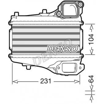 Intercooler, échangeur DENSO DIT40001