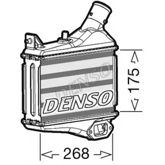 Intercooler, échangeur DENSO DIT40011