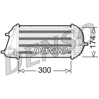 Intercooler, échangeur DENSO DIT47001