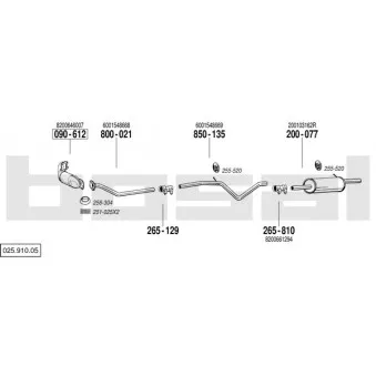 Echappement BOSAL 025.910.05