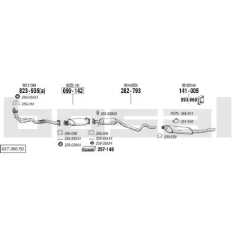 Echappement BOSAL 027.300.50