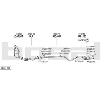 BOSAL 032.013.05 - Echappement
