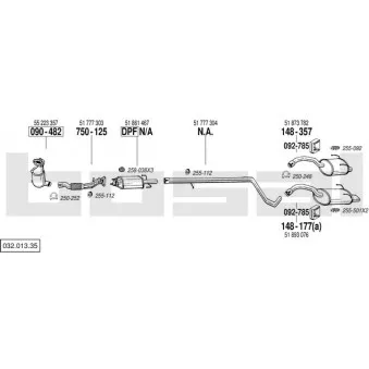 Echappement BOSAL 032.013.35